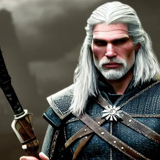 Image similar to anson mount as geralt