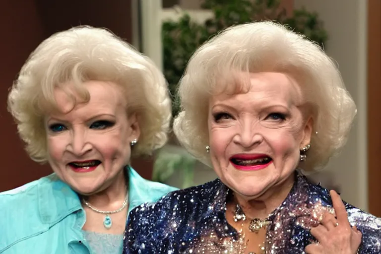 Image similar to cybernetic betty white