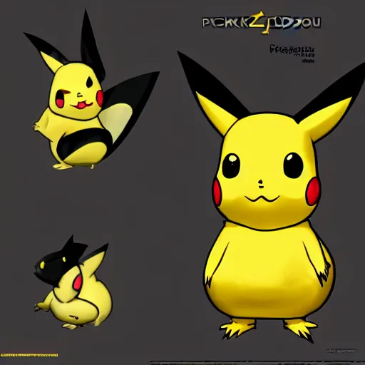 Image similar to jennifer lopez - pikachu hybrid, concept character art