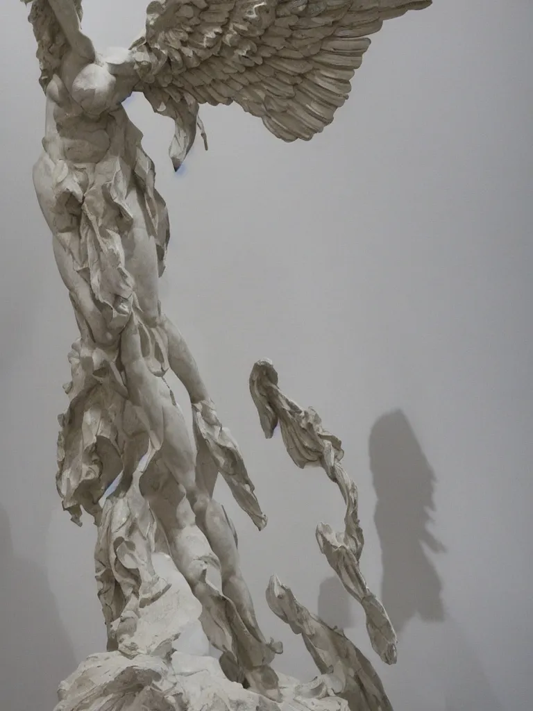 Prompt: winged victory of samothrace, sculpted by rodin