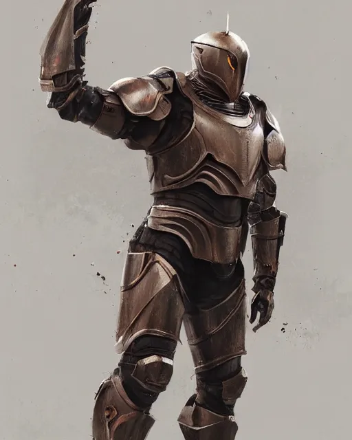 Image similar to Hyper realistic painting of an empty suit of rusty full plate armour animated by magic, dark fantasy, fantasy armor, hyper detailed, by greg rutkowski, trending on artstation