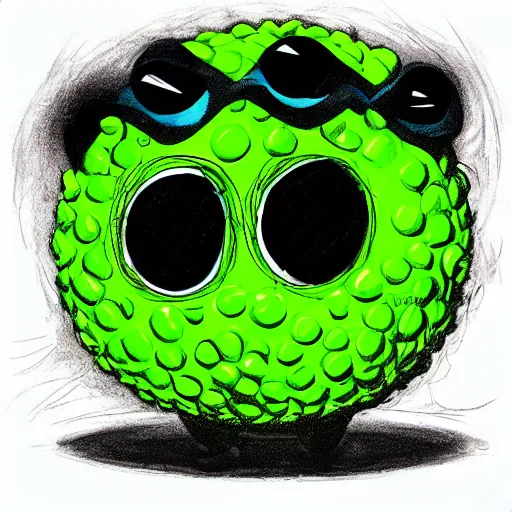 Image similar to a Jennifer Lopez Monster tennis ball Monster, chalk, digital art, fantasy, magic, trending on artstation, ultra detailed, professional illustration by Basil Gogos