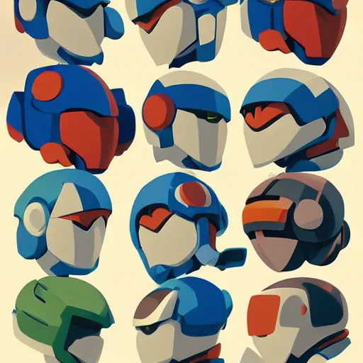 Image similar to face icon stylized minimalist mega man, loftis, cory behance hd by jesper ejsing, by rhads, makoto shinkai and lois van baarle, ilya kuvshinov, rossdraws global illumination