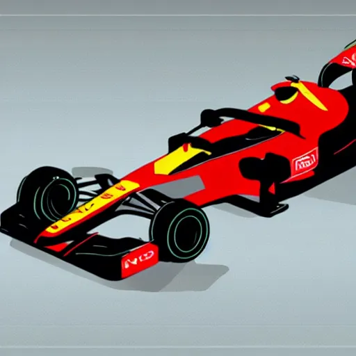 Image similar to 2 0 2 2 formula 1 car in the style of davinci sketches