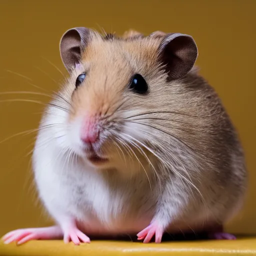 Image similar to photo of a hamster, cosplaying as princess leia, unedited,, sharp focus, 8 k