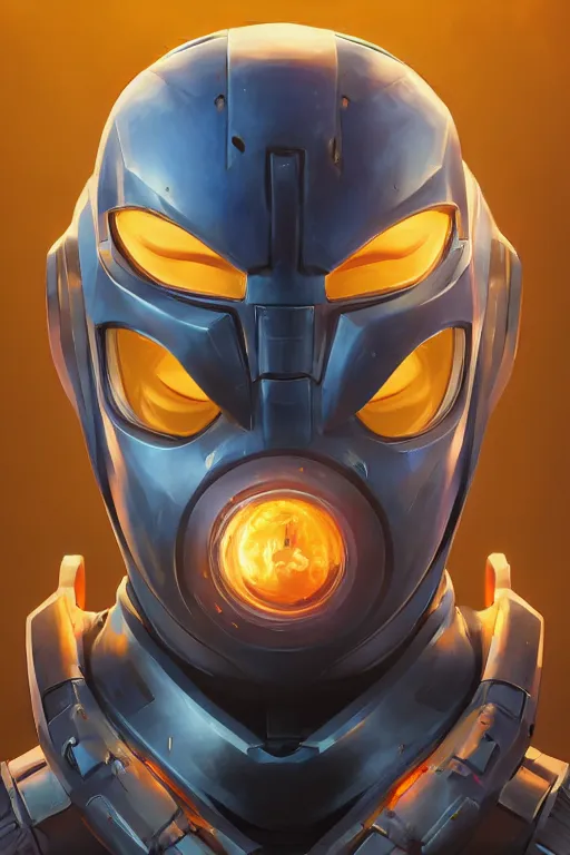 Image similar to epic mask helmet robot ninja portrait stylized as fornite style game design fanart by concept artist gervasio canda, behance hd by jesper ejsing, by rhads, makoto shinkai and lois van baarle, ilya kuvshinov, rossdraws global illumination radiating a glowing aura global illumination ray tracing hdr render in unreal engine 5