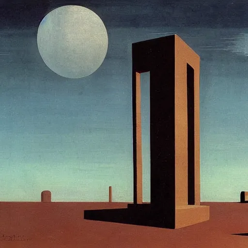 Image similar to the end of time painting by de chirico