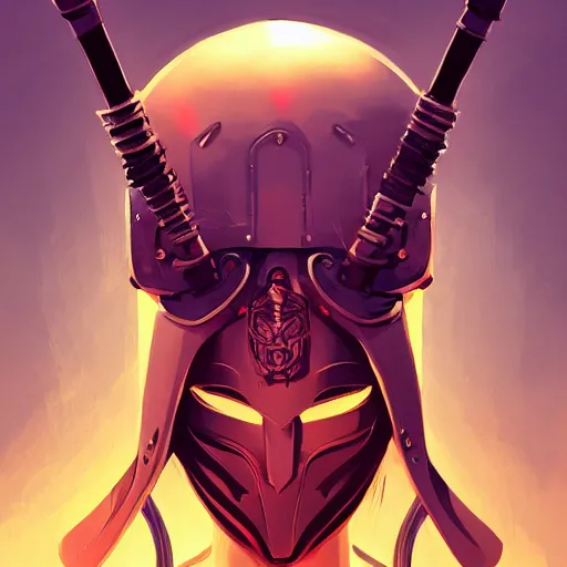 Image similar to cyberpunk viking helmet mask warrior goddess robot ninja fantasy, art gta 5 cover, official fanart behance hd artstation by jesper ejsing, by rhads, makoto shinkai and lois van baarle, ilya kuvshinov, ossdraws