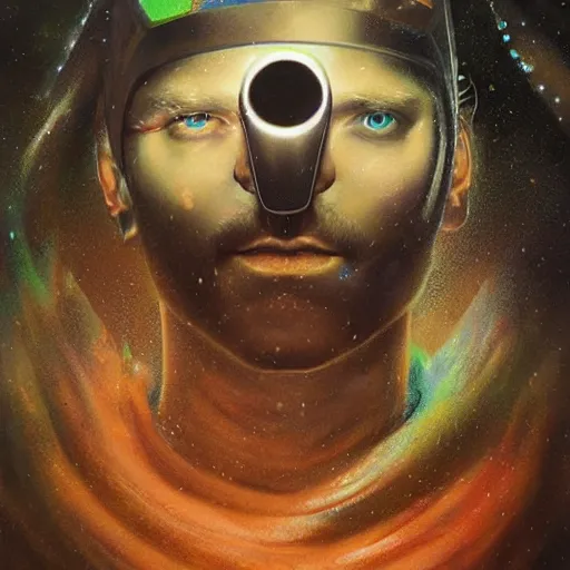 Image similar to dream portrait of Thor, cameras, melting ,8k,by tristan eaton,Stanley Artgermm,Tom Bagshaw,Greg Rutkowski,Carne Griffiths, Ayami Kojima, Beksinski, Giger,trending on DeviantArt,face enhance,hyper detailed,minimalist,cybernetic, android, blade runner,full of colour W 1024