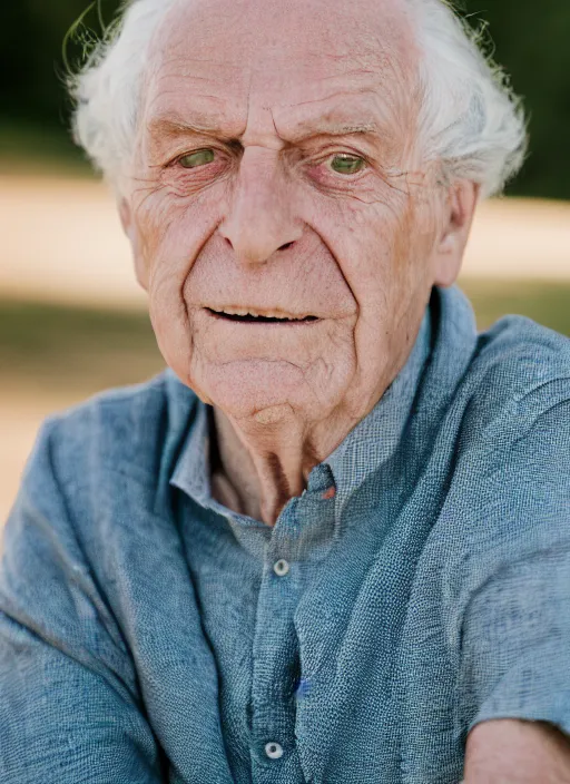 Image similar to portrait photo still of real life morty smith, 8 k, 8 5 mm, f. 1 4