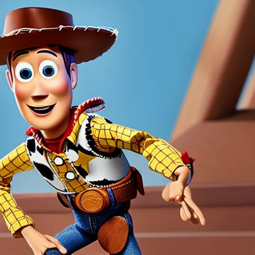 Image similar to a photo of woody from toy story as a real life person, 4k, high detail, high-resolution photograph, professional photography, ultra-detail