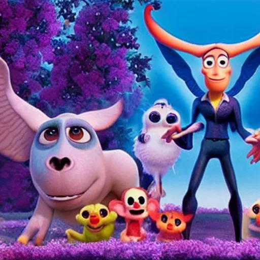 Image similar to Baphomet Pixar movie for adults