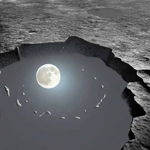 Image similar to moon falls on earth, epic, ultra detailed