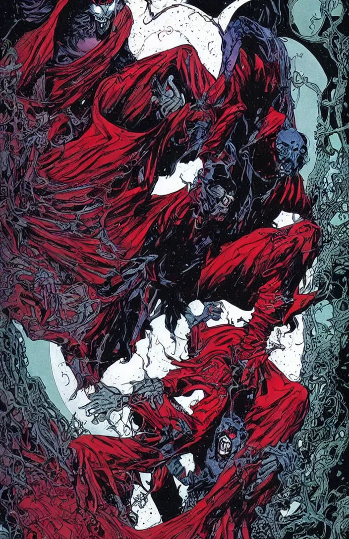 Prompt: Morbius by Moebius