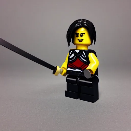 Prompt: a lego of samurai kenshin jimura