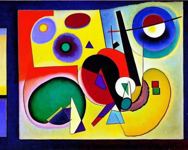 Image similar to a painting by kandinsky