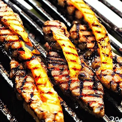 Prompt: “photo of grilled amogus”