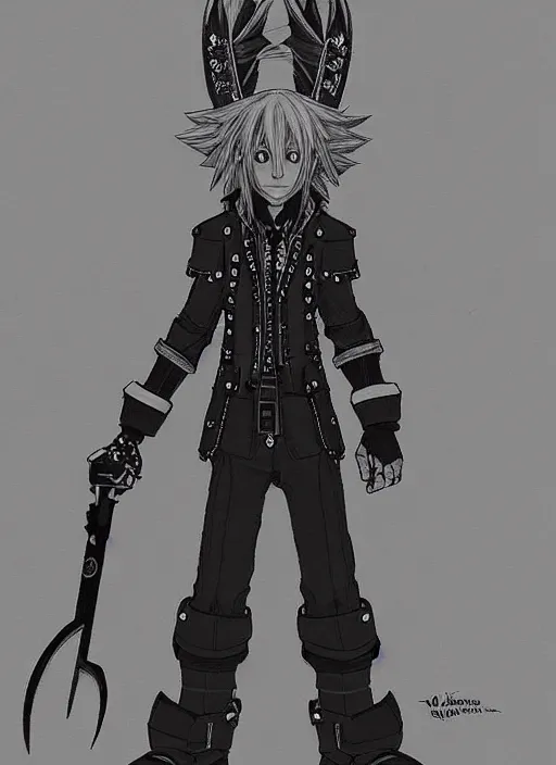 Prompt: joe biden as a kingdom hearts keyblade villain, official square enix concept art, intricate design, high definition, delicate patterned, fantasy, fashionable rpg clothing