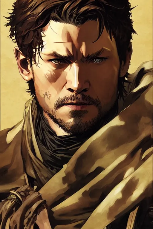 Image similar to attractive man, game of thrones, painting by j. c. leyendecker, yoji shinkawa, katayama bokuyo