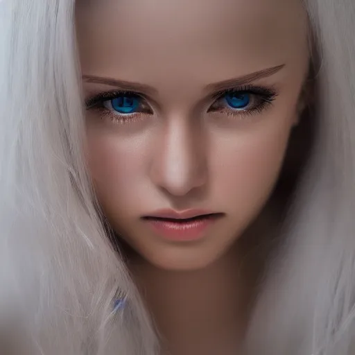 Image similar to full body photography kerli koiv, 8 0 mm camera, crystal clear eyes, stoic. photorealistic, highly detailed, 8 k rez, ultra hd, smooth, sharp focus