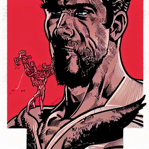 Image similar to portrait of hercules, by laurie greasley and james stokoe, 4 k, 8 k