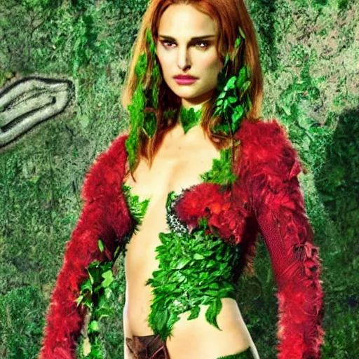 Image similar to Natalie Portman as poison ivy