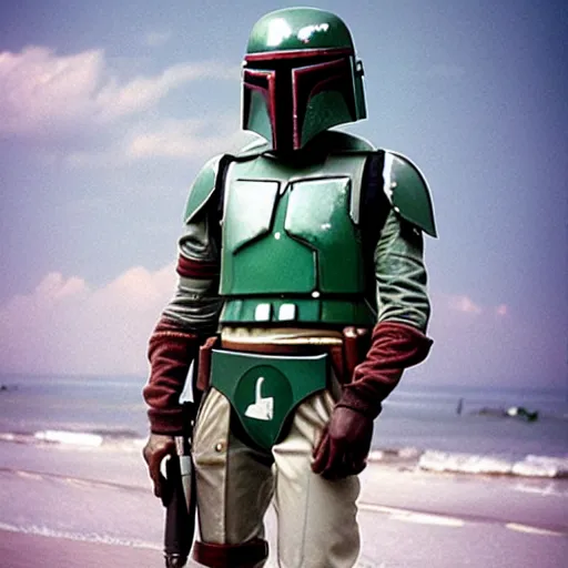 Image similar to Boba Fett smoking a cigarette, award winning portrait photo by Annie Liebowitz