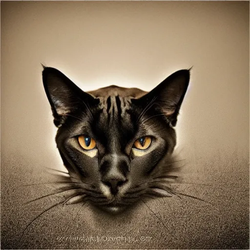 Image similar to a feline mastiff - cat - hybrid, animal photography