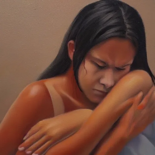 Prompt: i know your pain, oil painting, amazing art