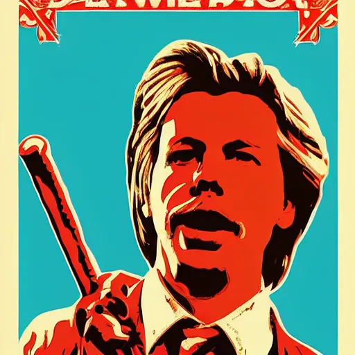 Image similar to david - spade poster by shepard fairey