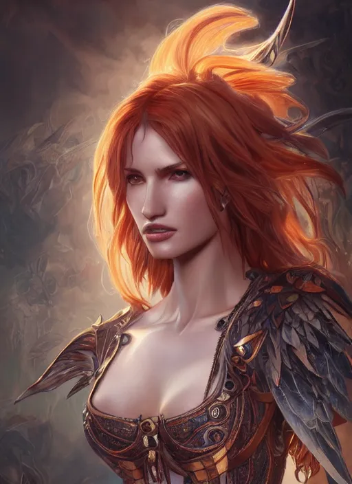 Image similar to ultra realistic illustration, bella thorne as diablo 3 angel anime, intricate, elegant, highly detailed, digital painting, artstation, concept art, smooth, sharp focus, illustration, art by artgerm and greg rutkowski and alphonse mucha and wlop