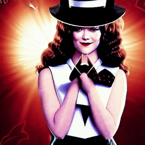 Image similar to mary elizabeth winstead as zatanna zatara,