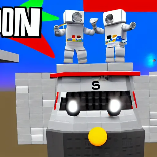 Prompt: roblox moon landing