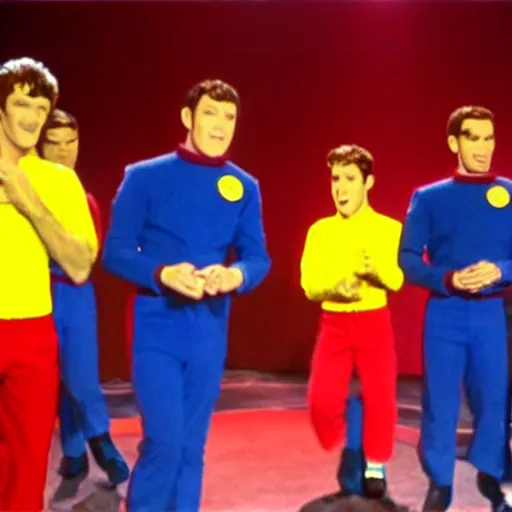 Prompt: The Wiggles at Mount Doom Lord of the Rings