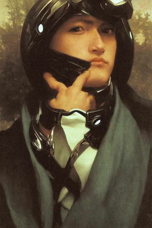 Image similar to portrait of a kamen rider rx, majestic, solemn, by bouguereau