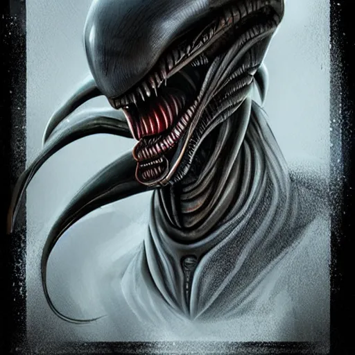 Image similar to alien xenomorph, artstation, pinterest, detailed