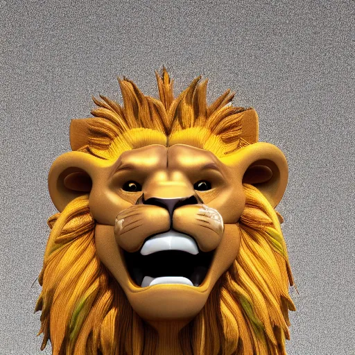 Image similar to anthropomorphic lion exquisite detail lion in hippie clothes, Streetwear, hippie fashion, sitting at the bus stop, trending on artstation, incredible detail, Graeme Base, 8k detail, gi, global illumination, physically based rendering, photoreal, small details, intricate complexity