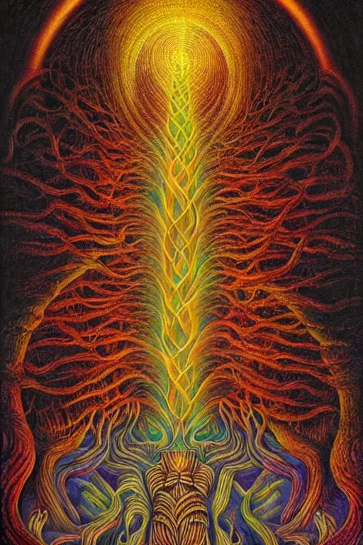 Image similar to The Ayahuasca Spirit, by Barclay Shaw