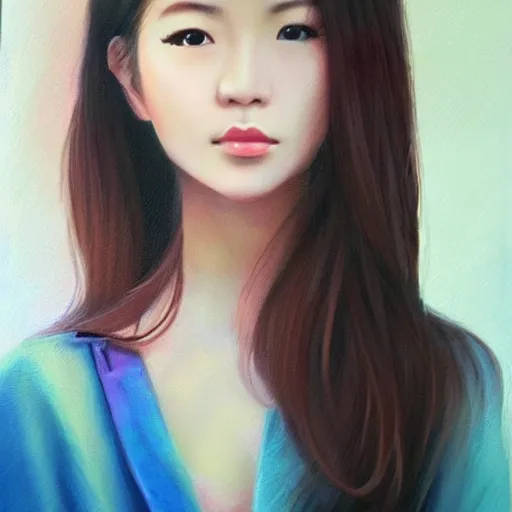 Prompt: beautiful portrait of an attractive young Asian woman, photo realistic, details, elegant, trending on art station, high quality