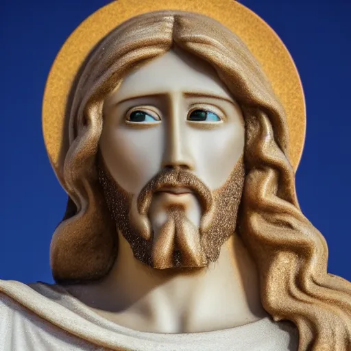 Image similar to the real face of jesus, realistic, 4 k, high quality, canon canon eos 5 d mark iv