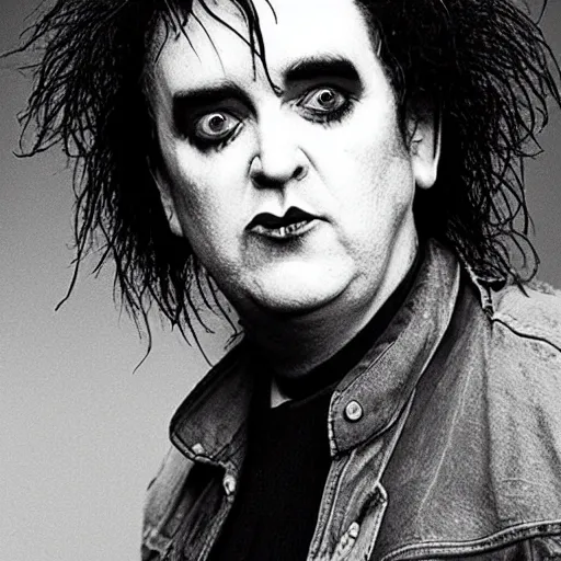 Image similar to robert smith mixed with morrissey