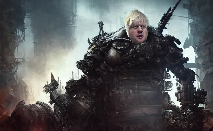 Prompt: cinematic shot of Boris Johnson as a Punisher,concept art, сinematic lighting, insanely detailed, smooth, sharp focus, Artstation, 8k, unreal engine, hyper realistic, steampunk style, bright background, moonlight, volumetric lighting, wallpaper, digital illustration by Ruan Jia and Mandy Jurgens and Artgerm and Wayne Barlowe and Greg Rutkowski and Zdislav Beksinski