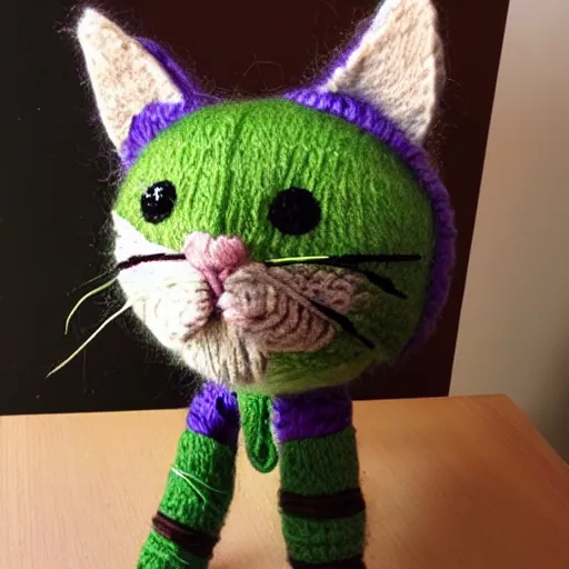 Image similar to cat made from yarn