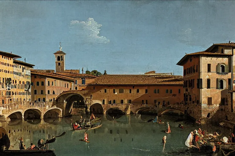 Prompt: bassano del grappa painting by canaletto