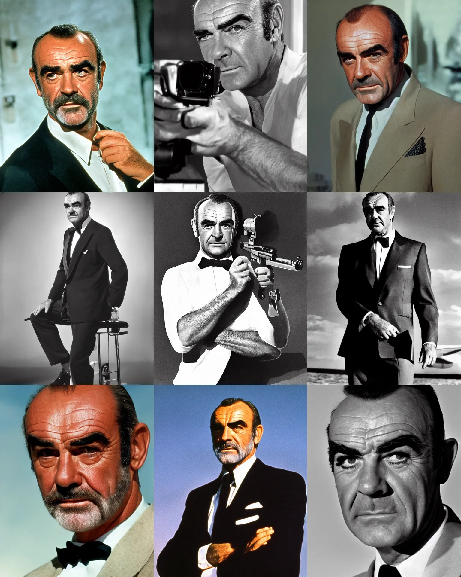 Prompt: Sean Connery as a bond girl, Cinematic, Photorealistic