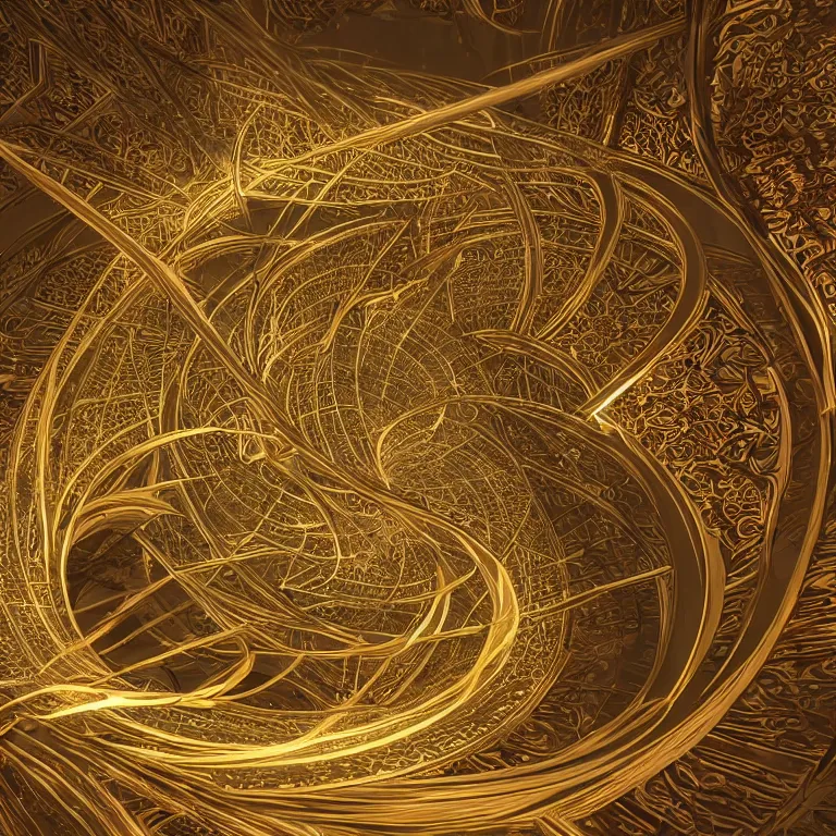 Image similar to a light streak fractals and ornate flowing light streams sacred geometry, unreal engine