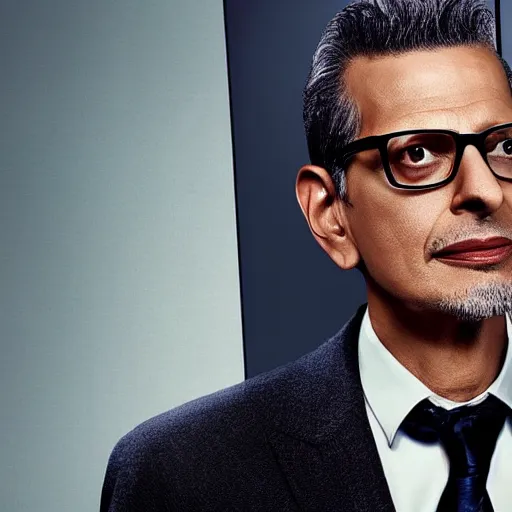 Image similar to “ mr robot starring jeff goldblum ”