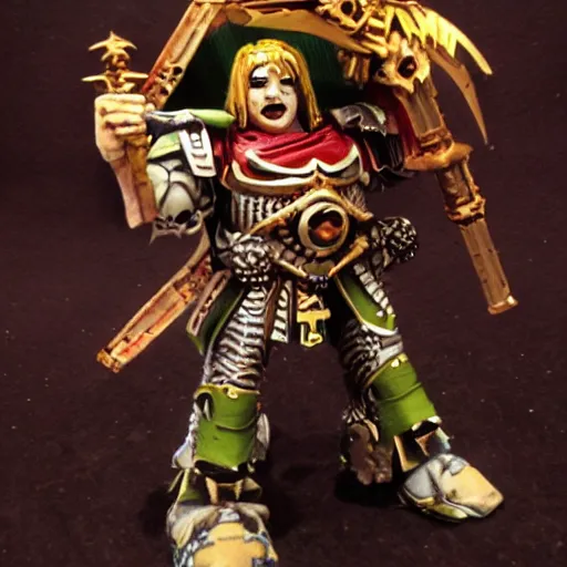 Image similar to chris chan as the emperor of mankind from war hammer 4 0 k