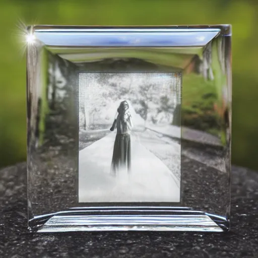 Prompt: polaroid glass crystal in sunlight pictorialism, award winning