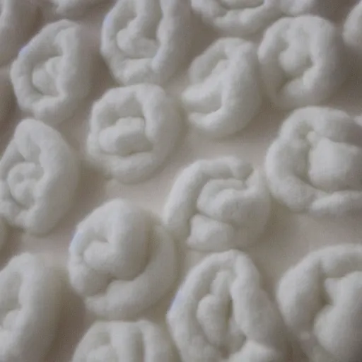 Image similar to [ [ cotton balls ] ] : : cotton texture, made of cotton : : 8 k